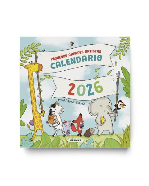 Calendario 2026 pequeños grandes artistas de pared